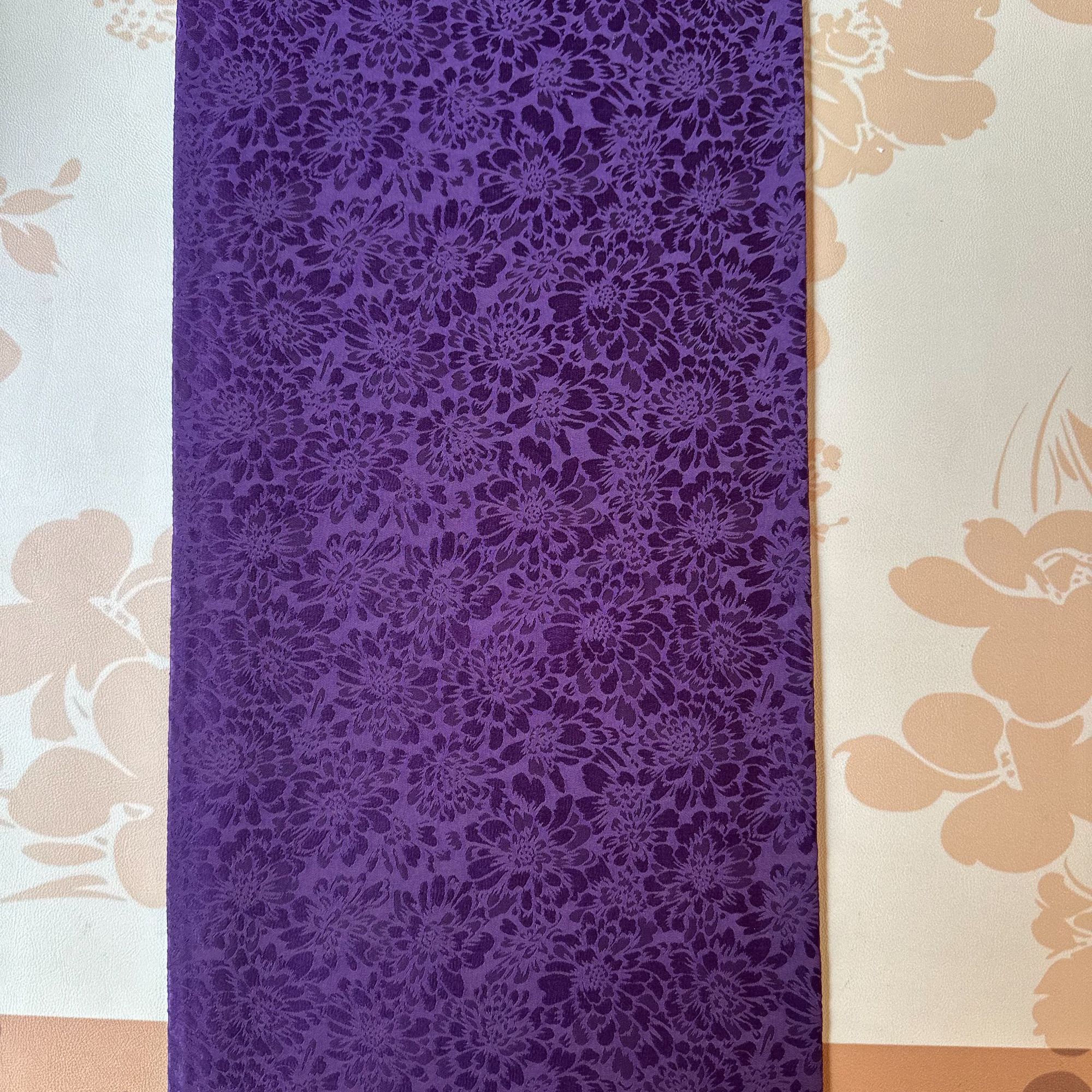 老料紫色繁华小茶席方形布艺复古干泡桌旗杯垫茶垫禅意防水茶布垫