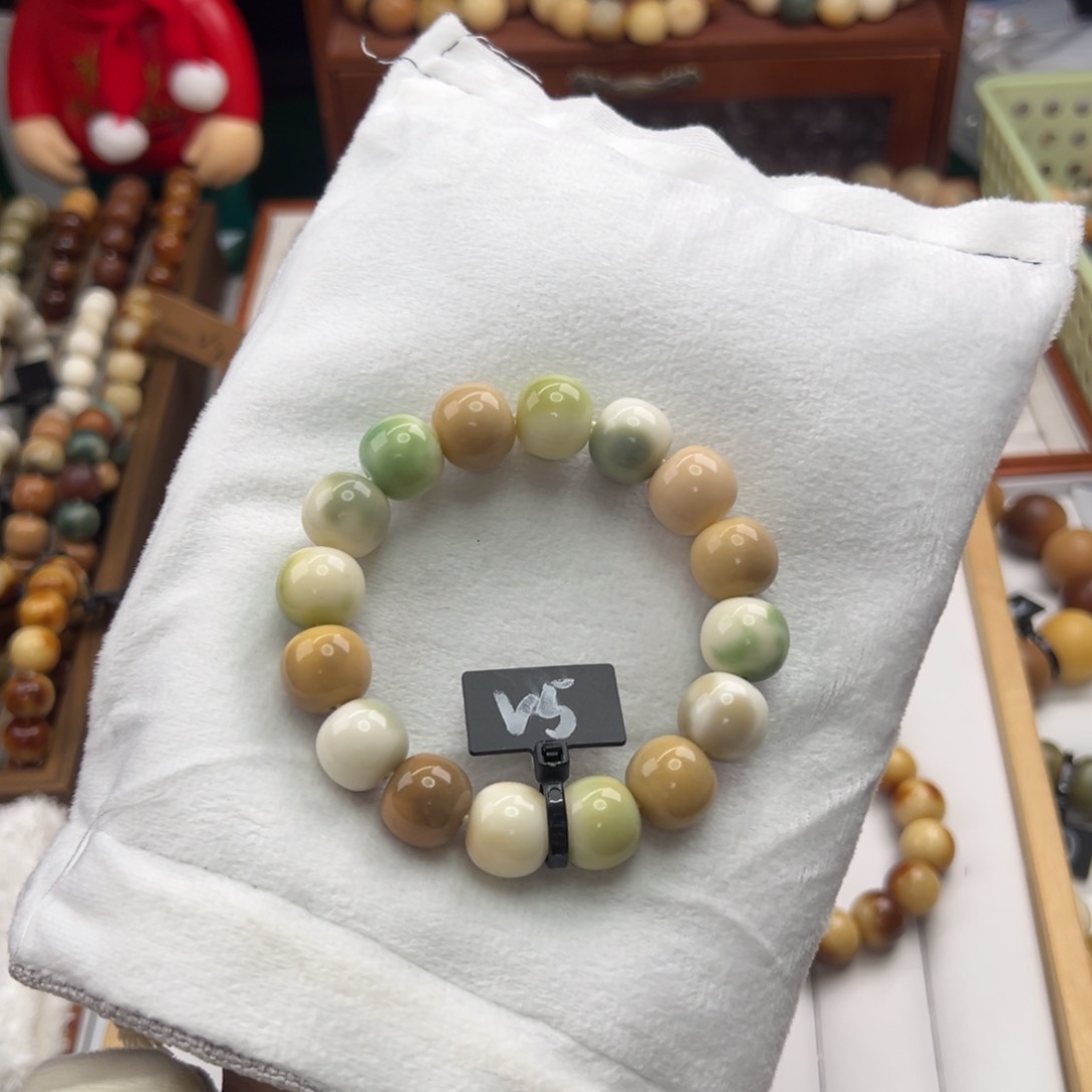 菩提根/象牙果手串卡14桶珠微瑕5