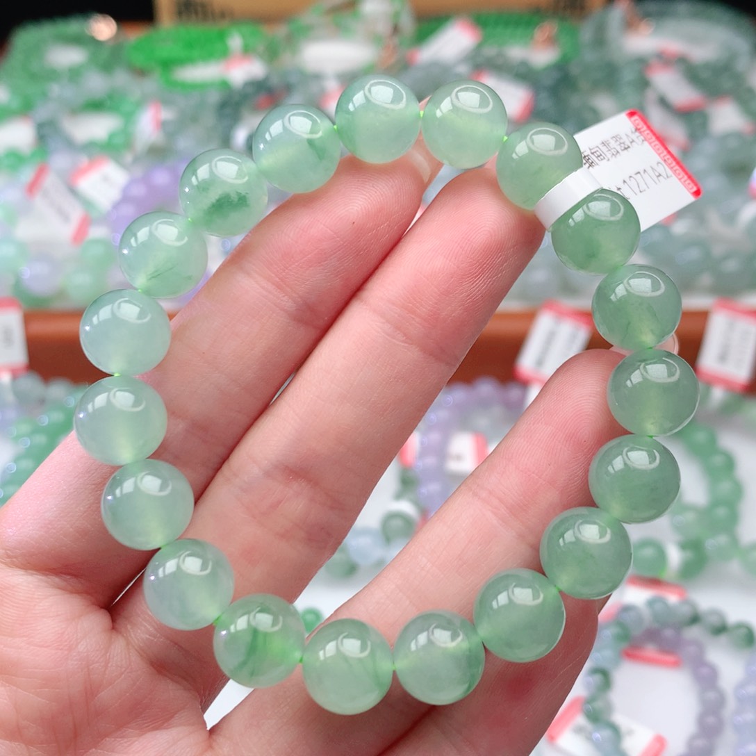 翡翠手链未镶嵌翡翠10mm