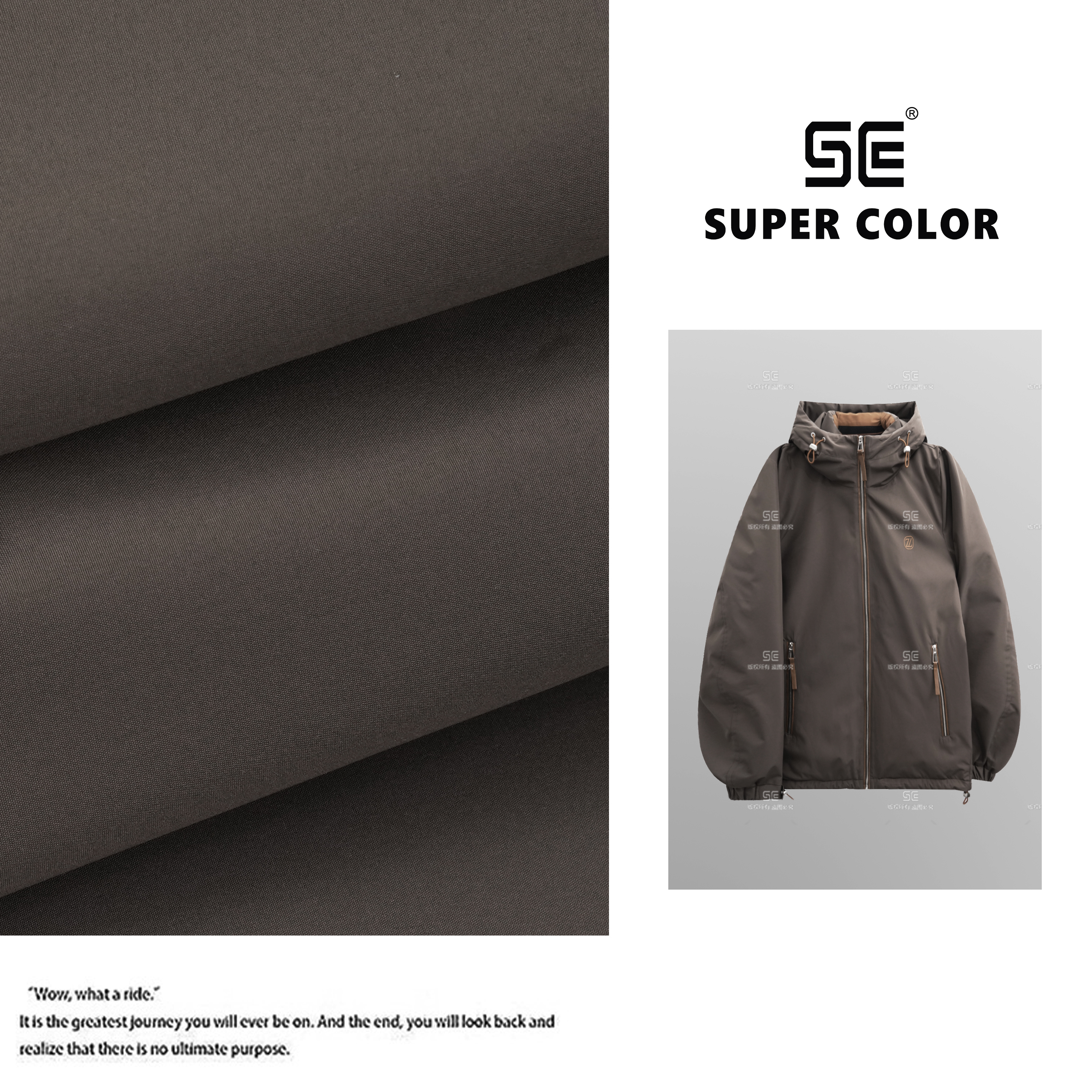 supercolor【老钱风连帽鹅绒服】25ss//新款轻奢百搭连帽羽绒服JP