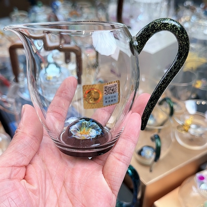 禾器雅青黑金怡然公道杯