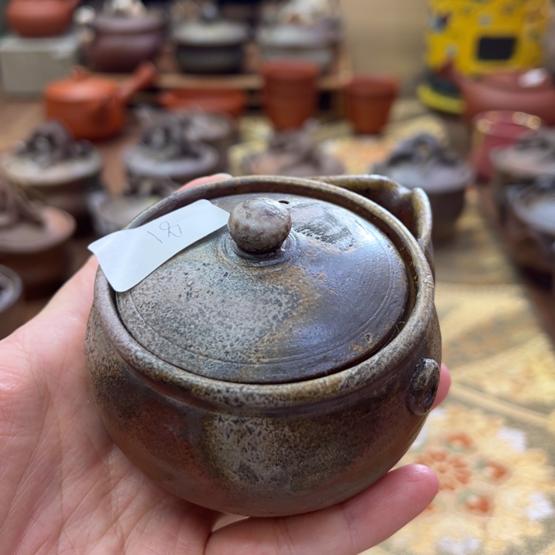 追***人纪文春备前烧宝瓶