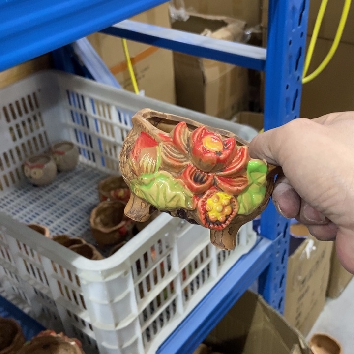 陶瓷花盆单场满9.9发9*8*6