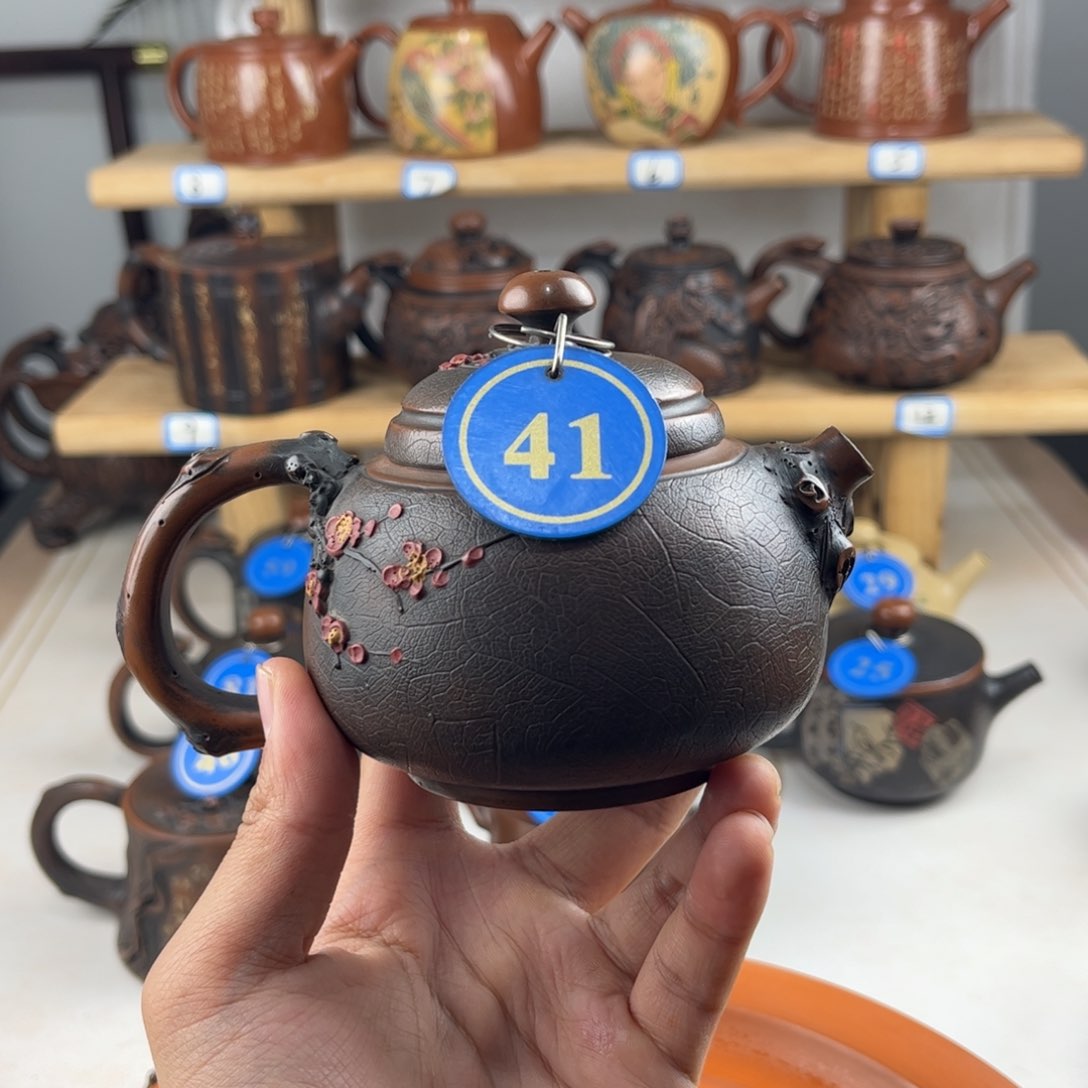 壶220cc 建水紫陶全手工制作，老匠人传承手艺