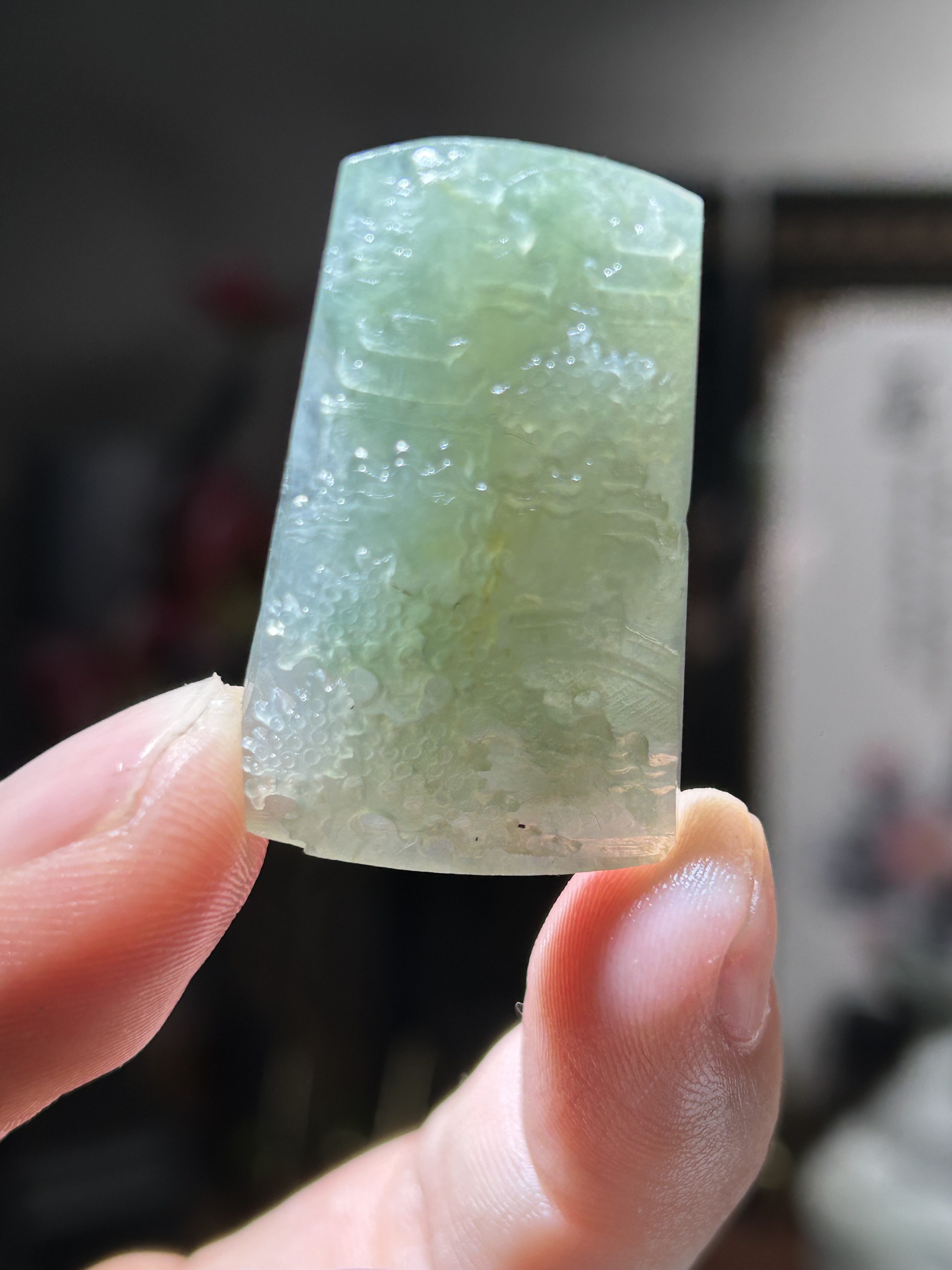 天然缅甸A货翡翠冰黄加绿山水毛货买断需抛光