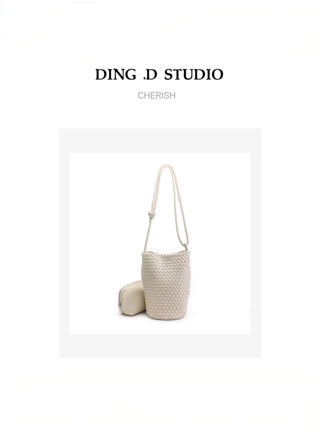 【DING.D】新品百搭简约单肩休闲时尚气质ins女包23524