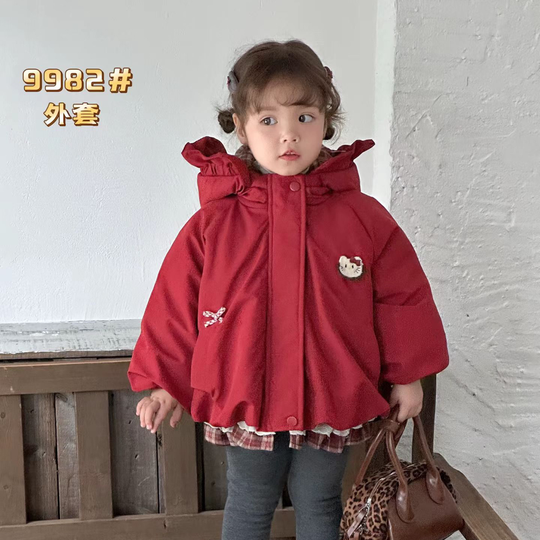 {701-799}秋冬棉服外套女童加绒加厚棉服外套1