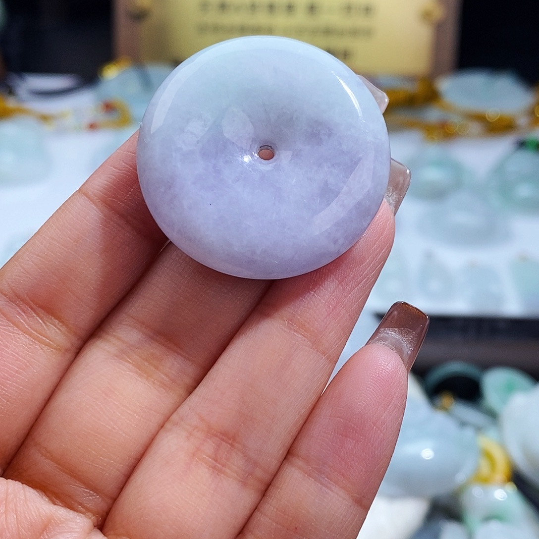 翡翠未镶嵌毛衣链8049