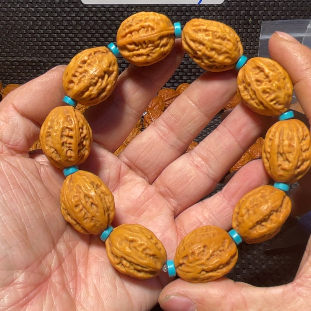 文玩核桃手串粗筋五抓金龙20