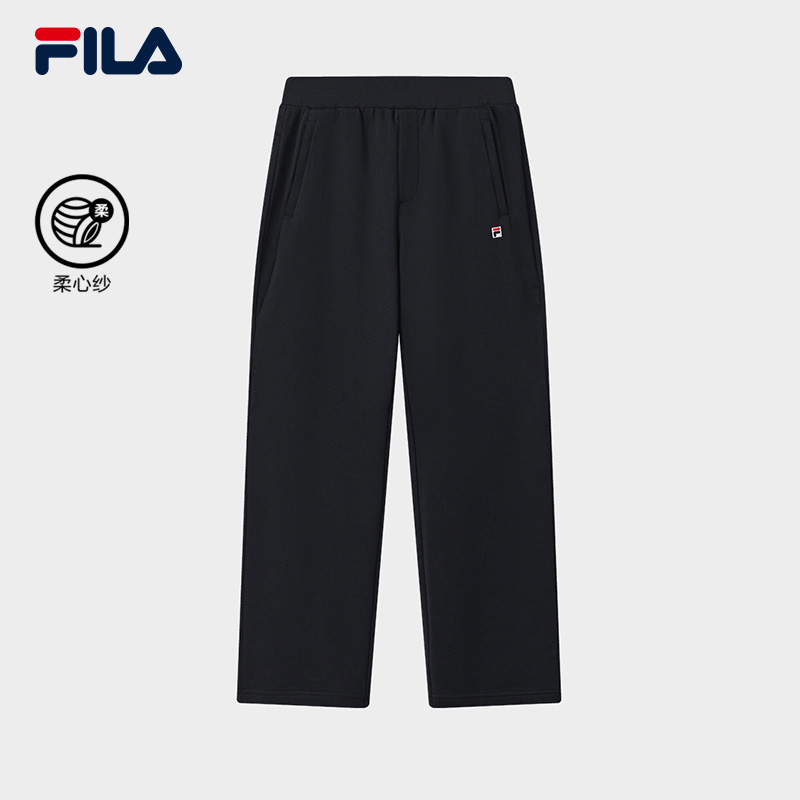 Fila/斐乐针织裤休闲裤舒适户外透气男士直筒简约秋冬F11M548610F
