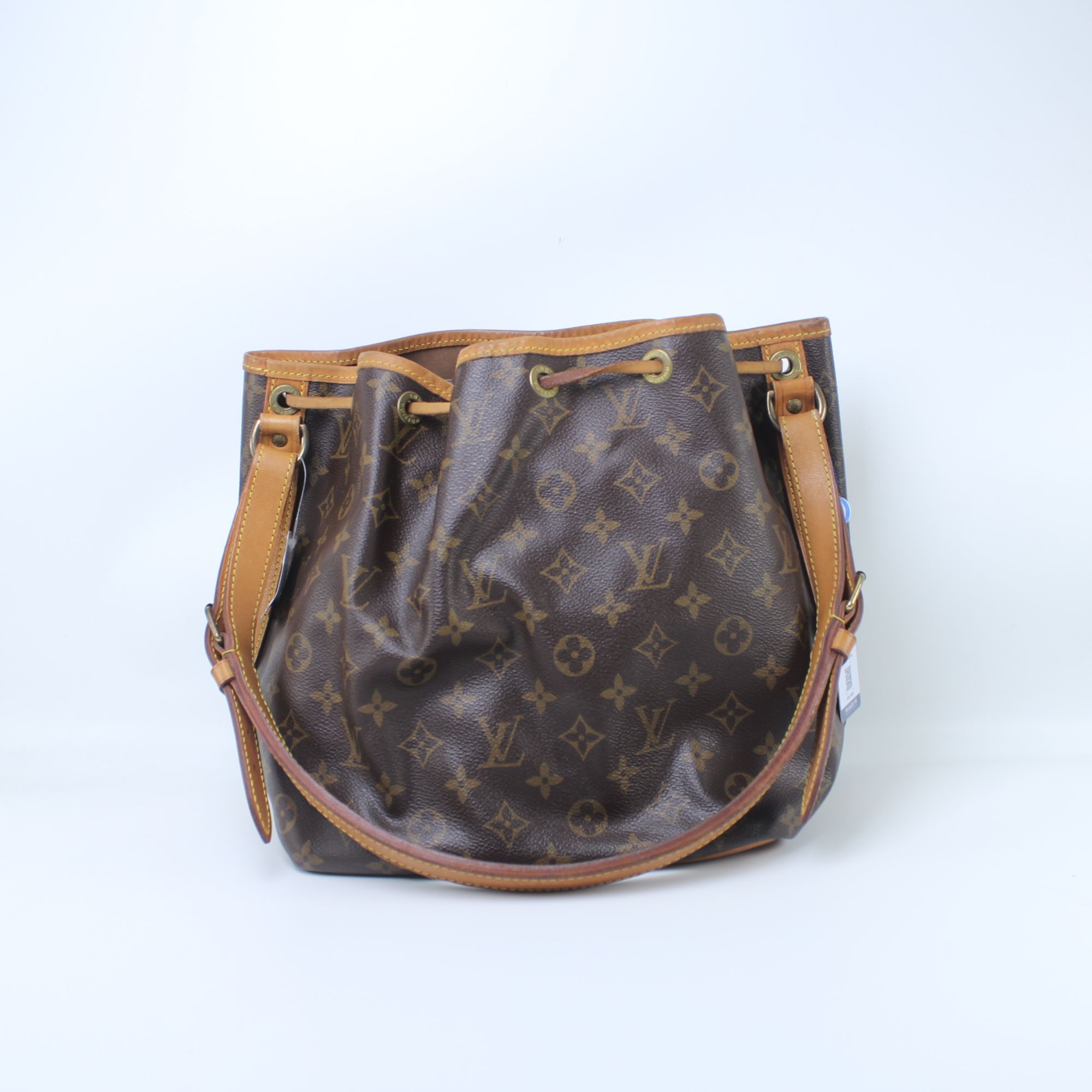 95新 LouisVuitton/路易威登 AR1004老花抽绳noe中号水桶单肩包