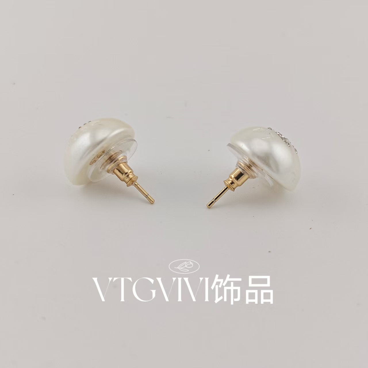 铜合金耳饰  VTGViVi饰品/中古饰品/时尚复古百搭款/K17/新款耳针