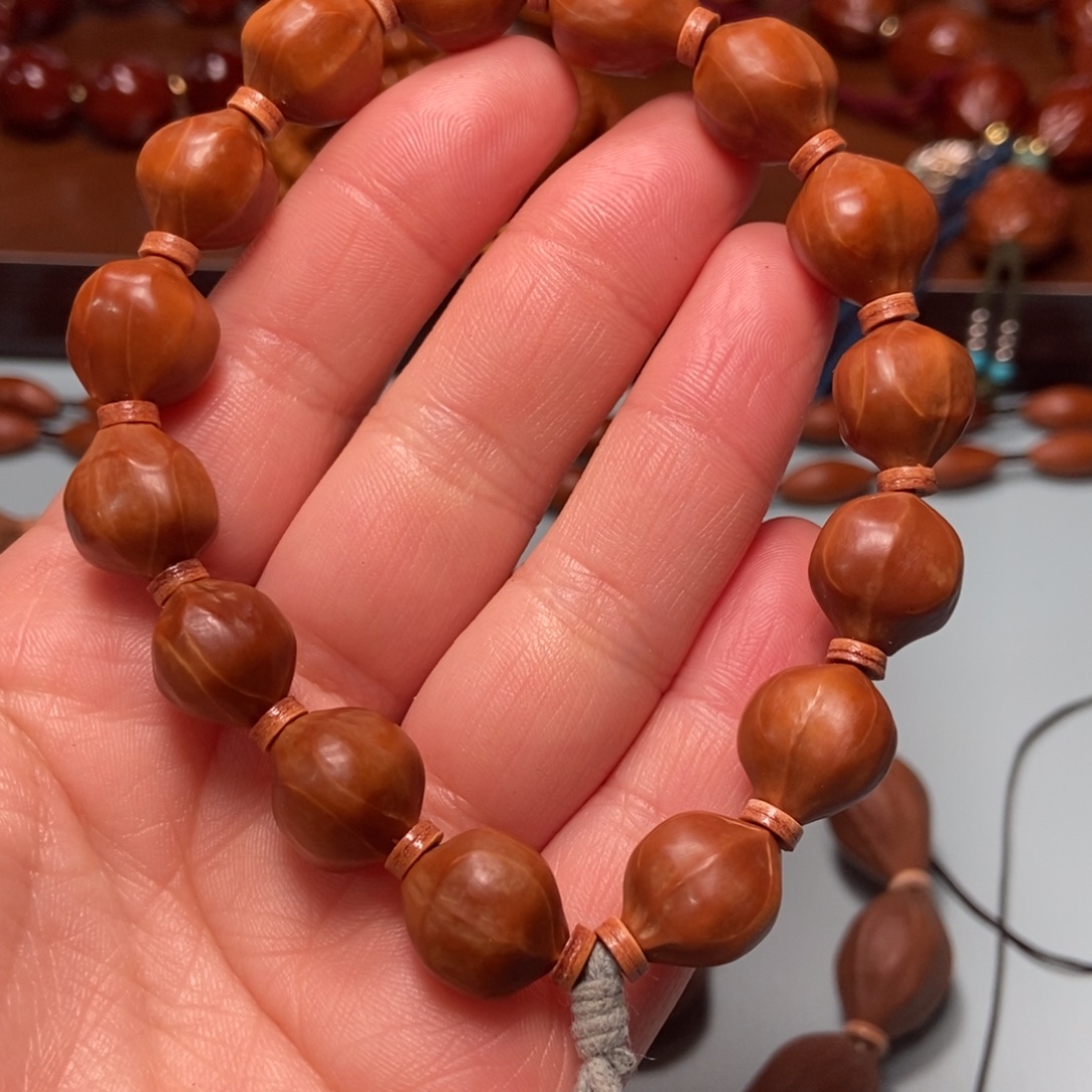 橄榄核手串/手链1.2去霜鲨鱼背