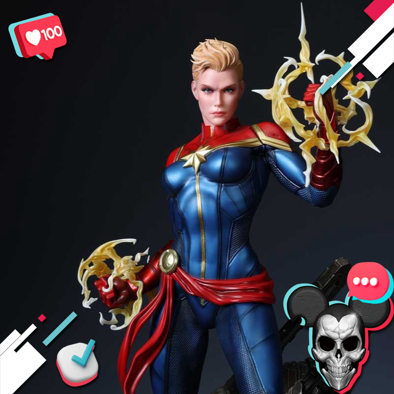 【鼠先生 现货】XM 惊奇队长 1/4 手办 雕像 正版 