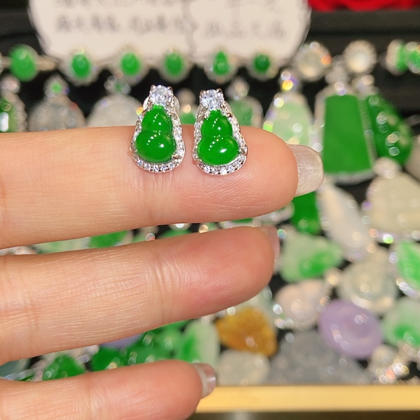 【闪购商品】未镶嵌翡翠耳饰天然翡翠