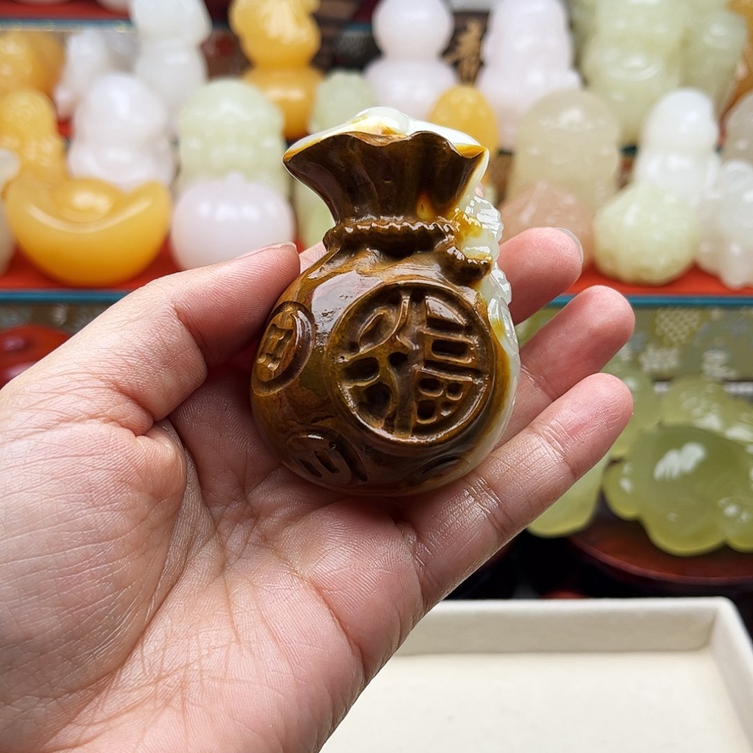 未***方石材福袋带手把材料