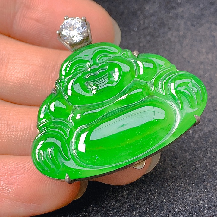 翡翠银S925镶嵌颈饰