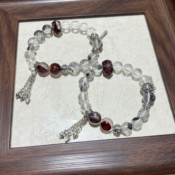 【晶澜月】H087【svip私人定制版】天然水晶闪灵钻手串 多样性发其一