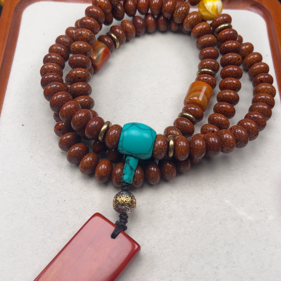 秃***烫吊坠星月菩提星月