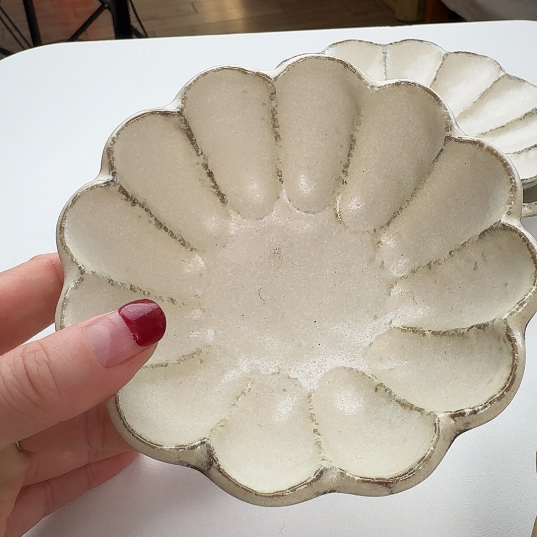 瓷片复古粉引12厘米钵