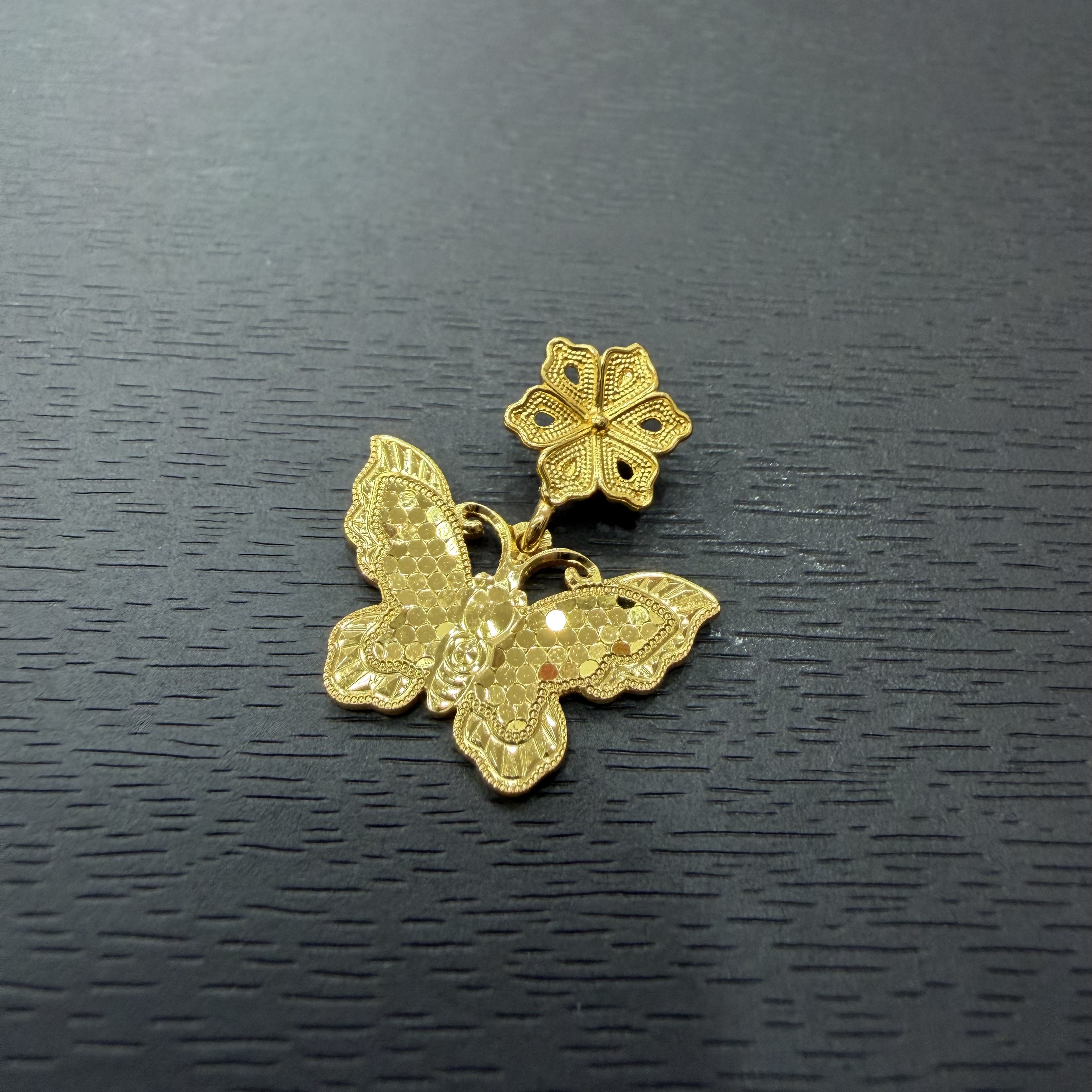 吊坠足银 【欣欣专享】足银爆闪幸运蝴蝶吊坠YDZ801