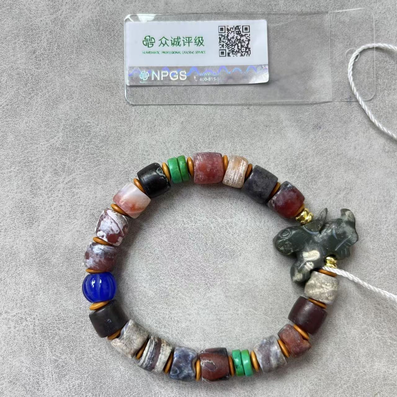 清代 缠丝玛瑙多宝佛头以直播间为准 手串 YZ0460［燕赵造物司］