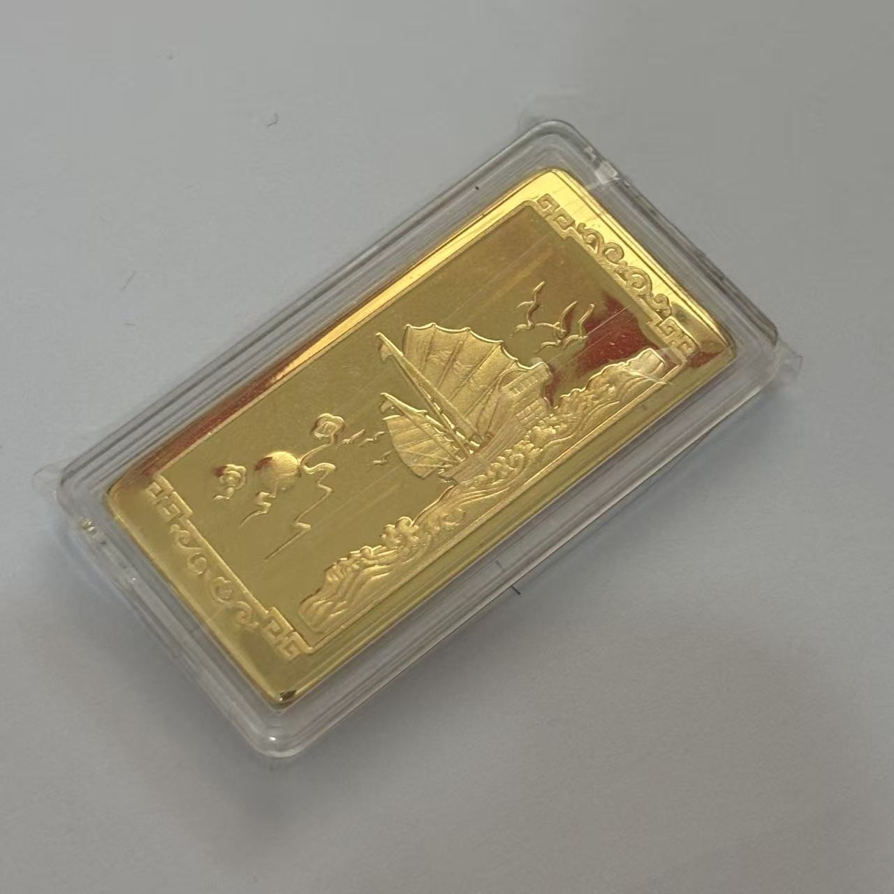 CAIBAI JEWELRY/菜百首饰CPED饰品金条一帆风水足金999