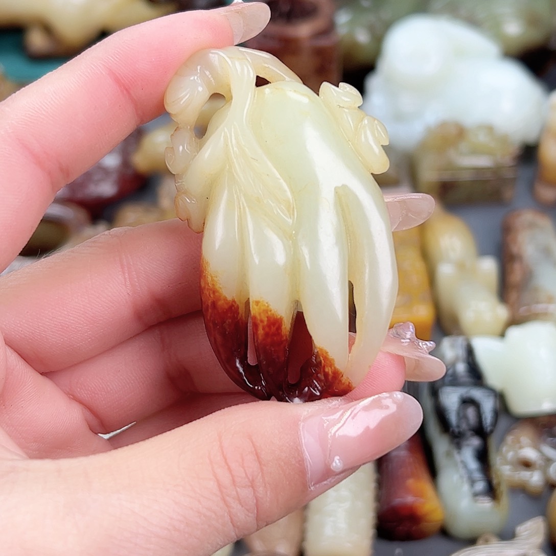 和田玉（糖玉）颈饰未镶嵌用****5