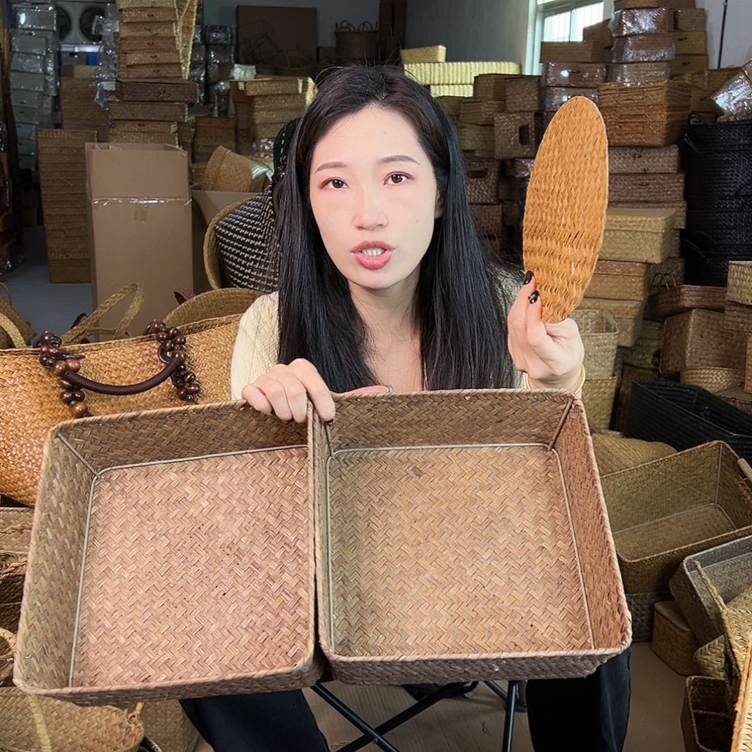 草编包/草编收纳盒微瑕疵
