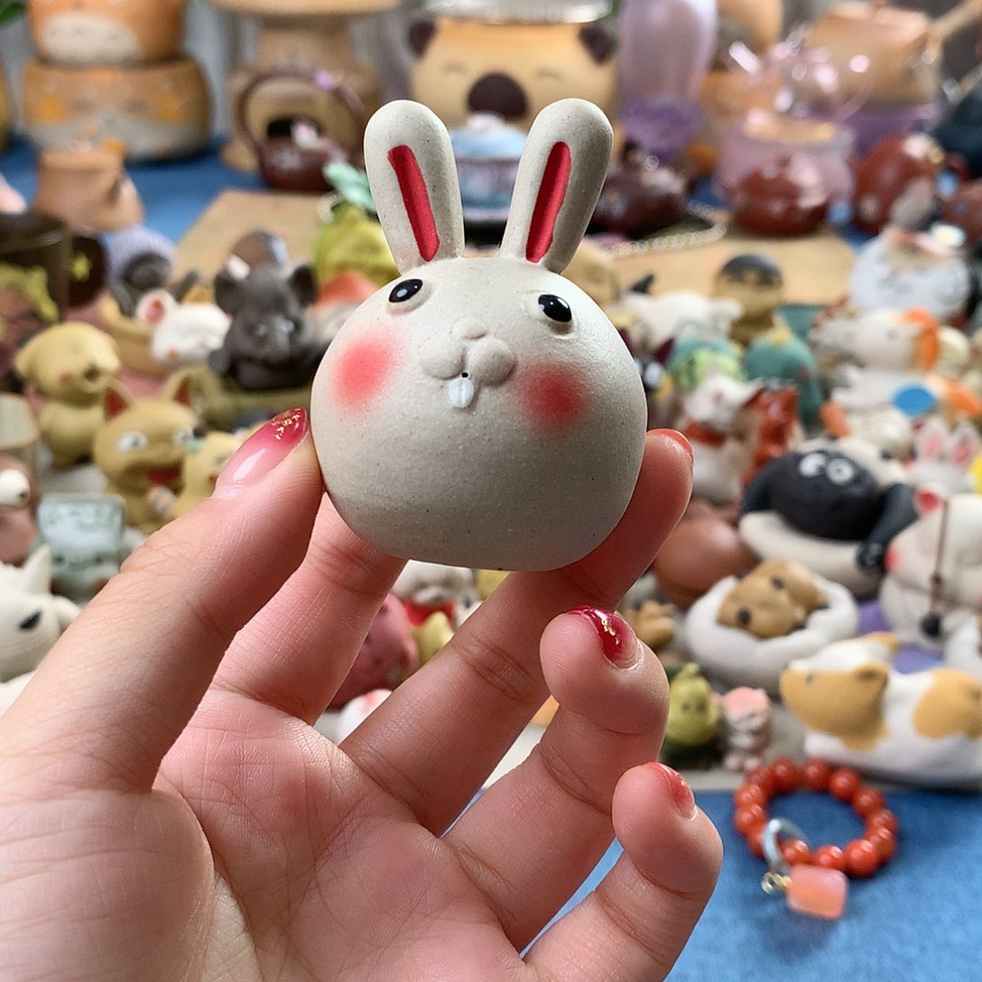 紫砂茶宠手工制作