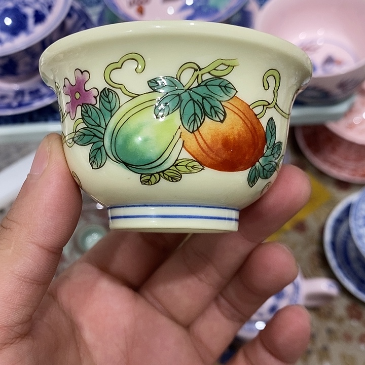 陶摆件景德镇陶瓷主人杯2345