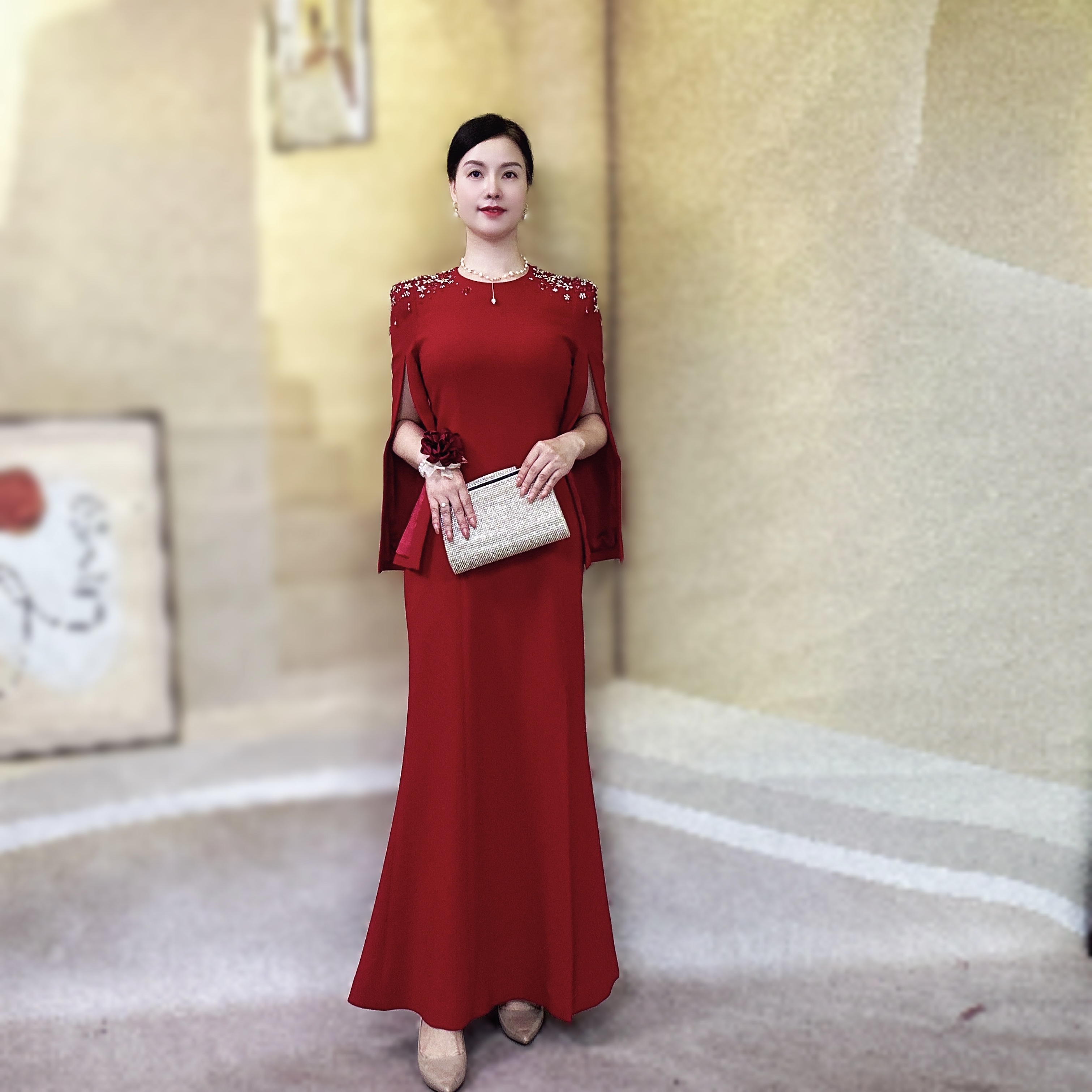 喜妃琳高端礼服定制 0058 喜婆婆喜妈妈装婚宴礼服高贵优雅时尚