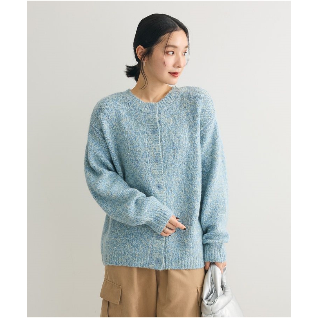 【Montendre】秋季新款G 时尚百搭羊毛混纺宽松针织开衫