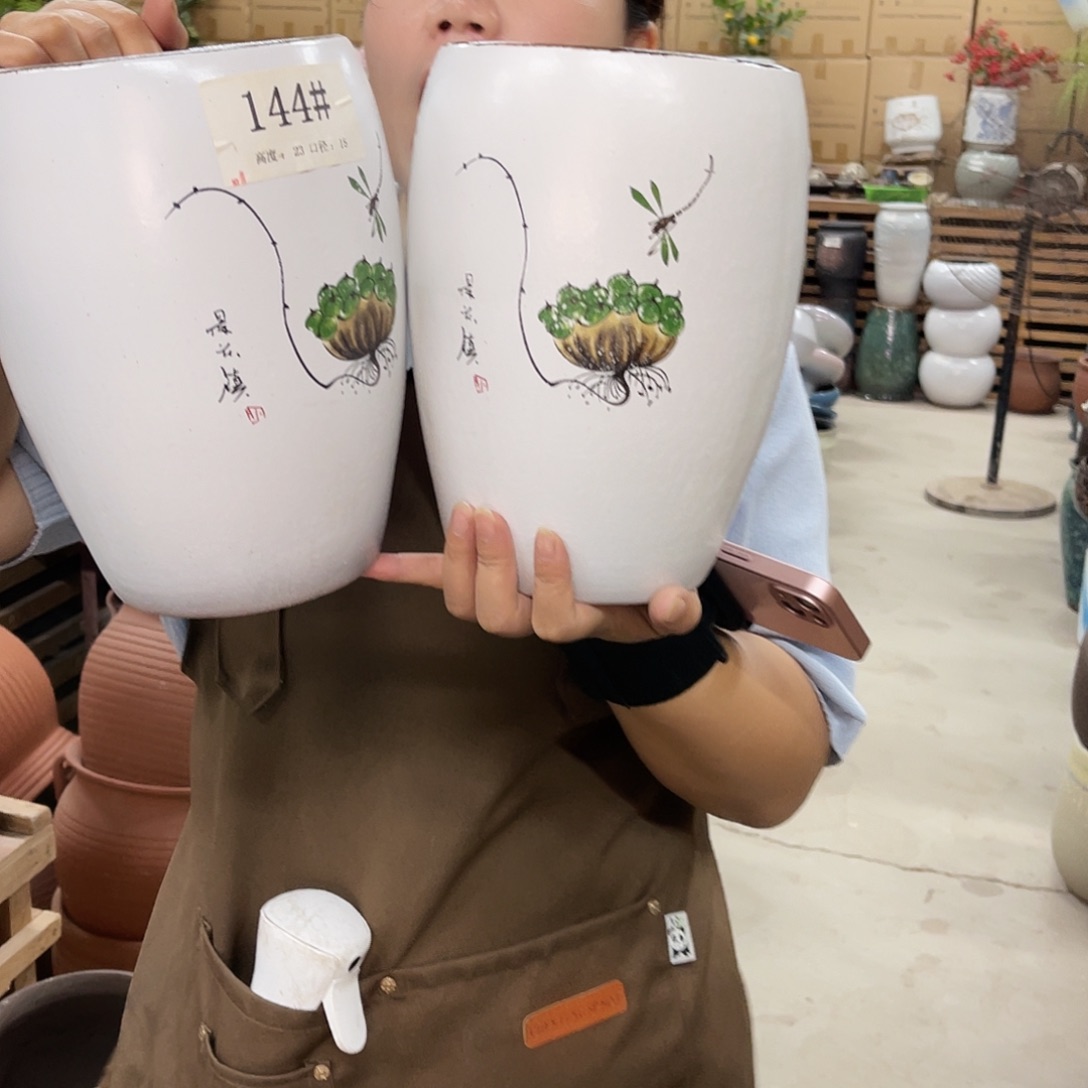 紫砂花盆高度24口径15厘米