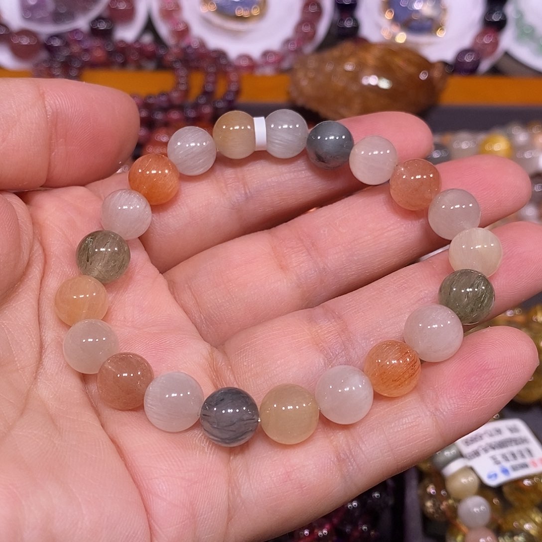 未镶嵌手链水晶兔毛9