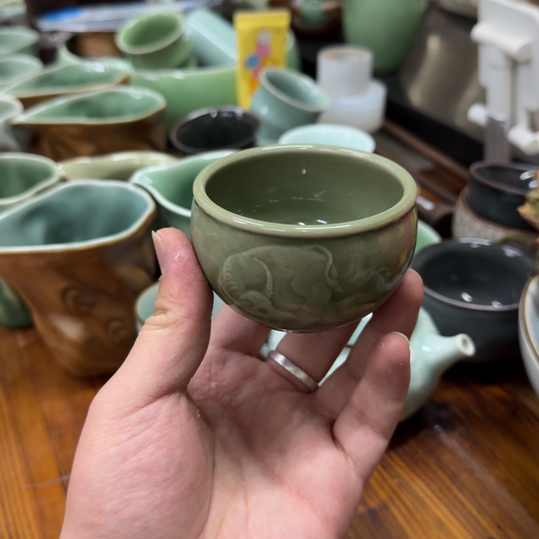 龙泉青瓷茶具微瑕63993