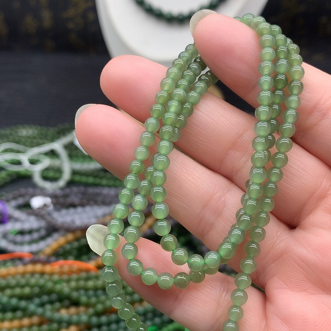 和田玉未镶嵌手链4