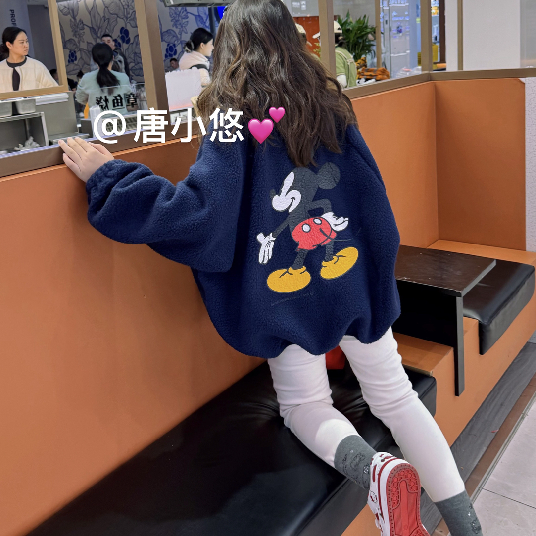 【唐小悠童装】韩版立领米奇暖暖外套
