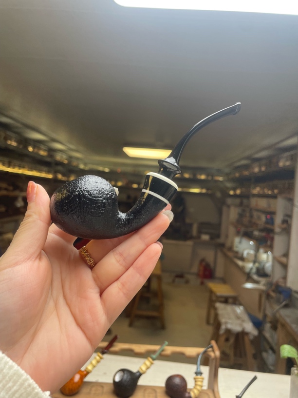 石楠木手工烟斗——苹果叼斗