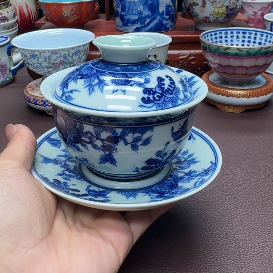 瓷片景德镇仿古手工制作精品展示