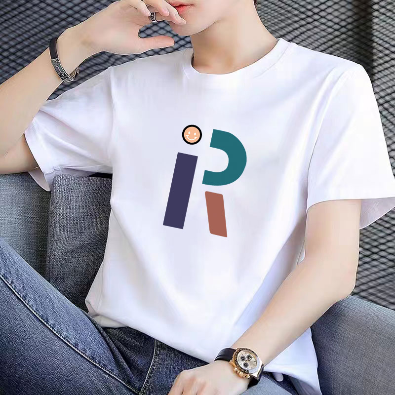 半袖100%纯棉男士短袖t恤男装情侣装夏季短袖t恤新款宽松高档潮牌