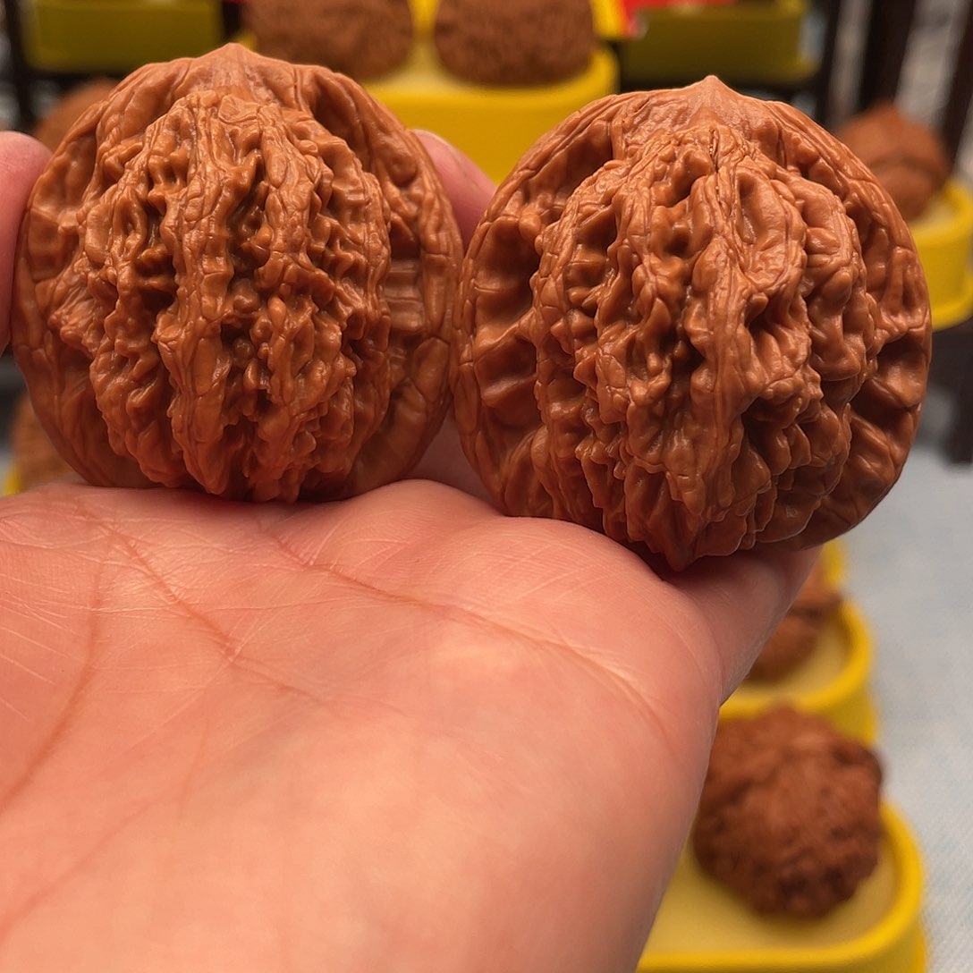 吊坠文玩核桃麦穗虎头44