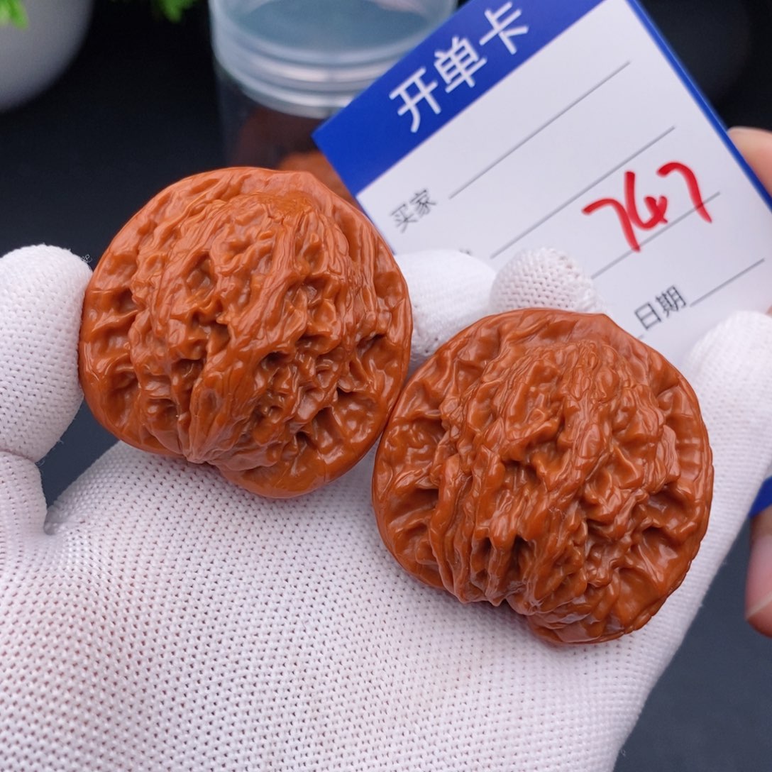 文玩核桃把件42虎头747