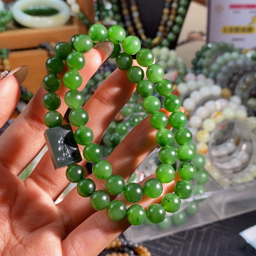 和田玉未镶嵌手链