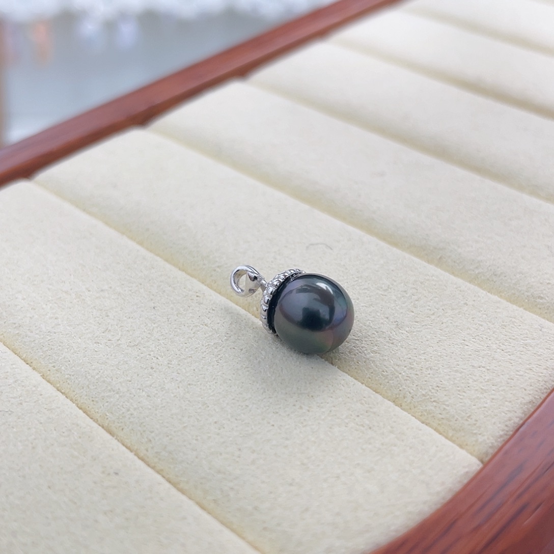 海水珍珠吊坠(不含链)银S925镶嵌