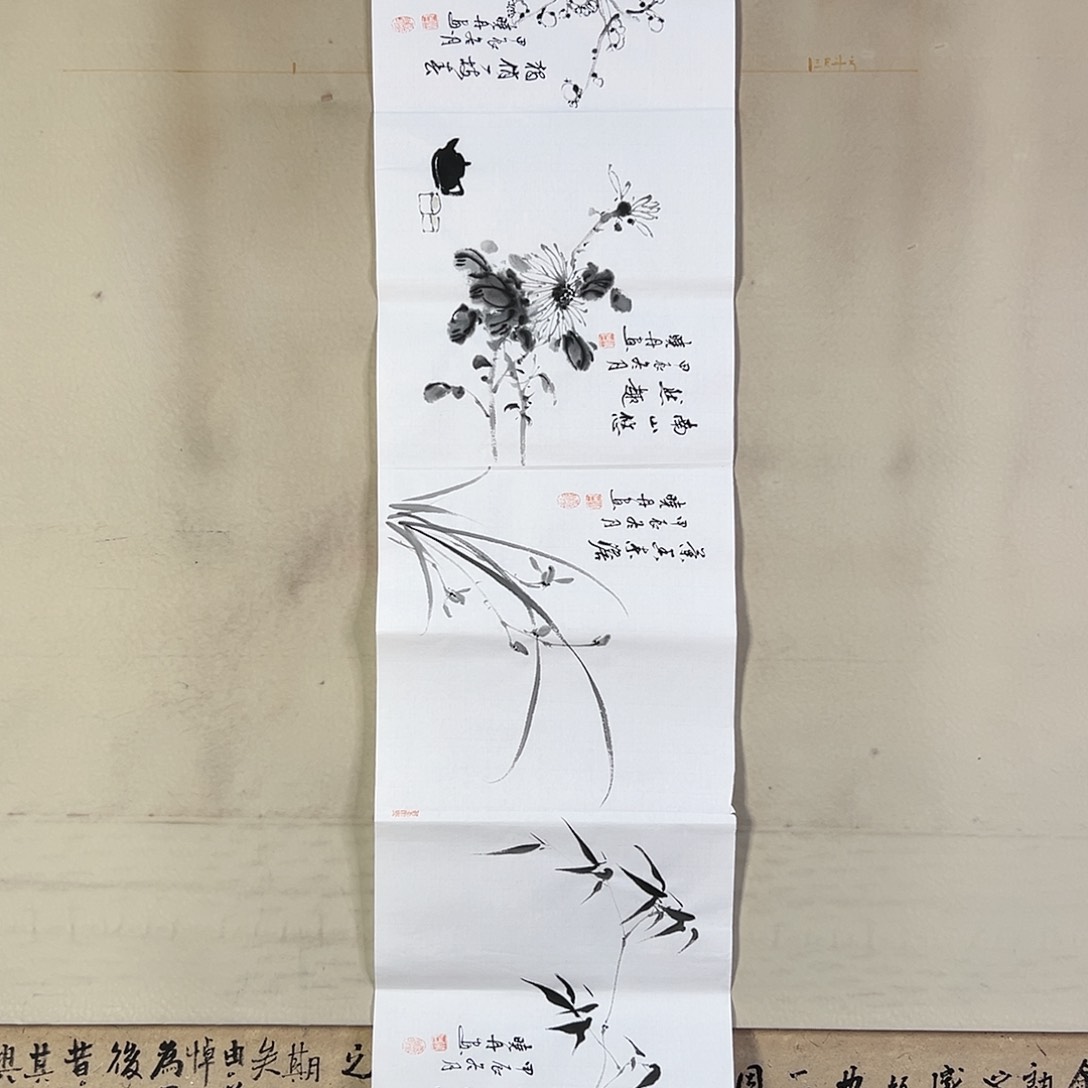 国画142 花鸟在此鸣叫时还要一