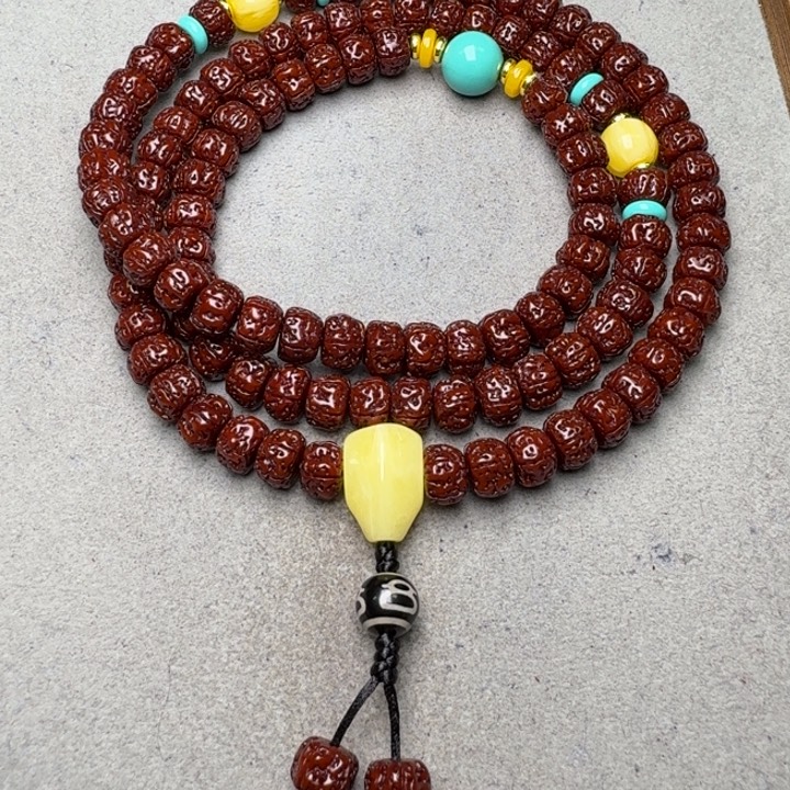 用***9吊坠金刚菩提盘龙108尺寸10