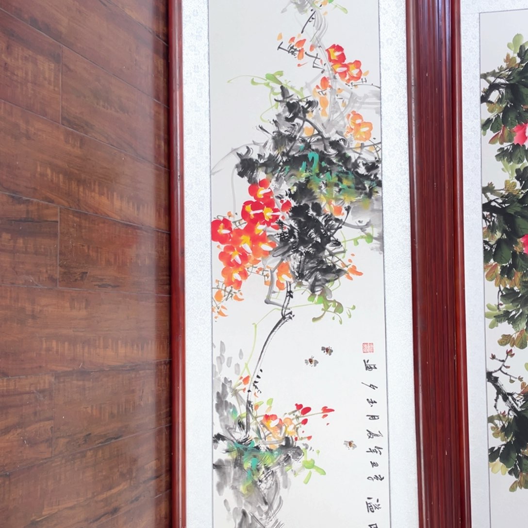 国画带框尺寸48*163厘米