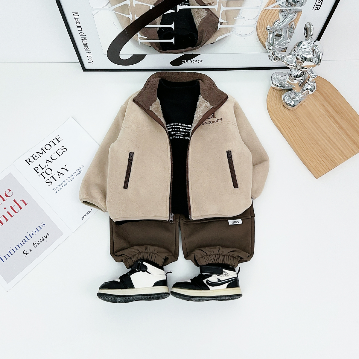 男童加厚外套秋冬款2025新款秋冬装中大儿童休闲 DF25132悠悠童话