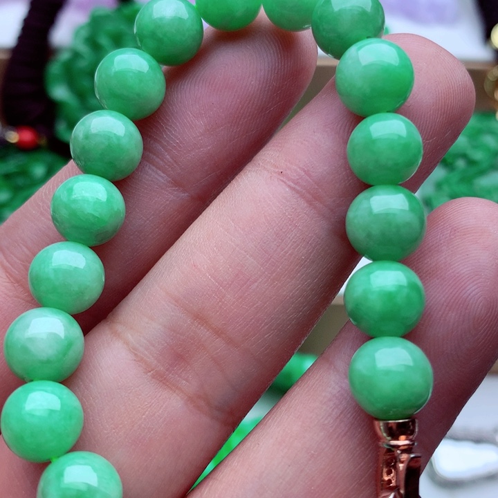 翡翠未镶嵌手链手串